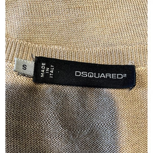 Dsquared Tan knit slip dress