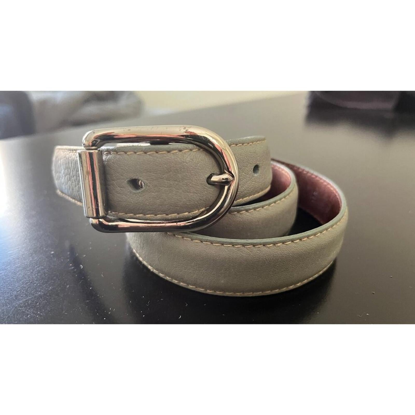 COACH Silver Buckle Belt