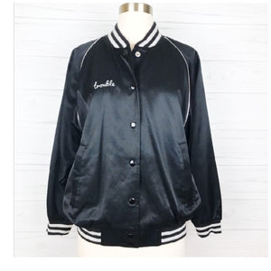 R13 Trouble Chain Stitched Bomber Jacket