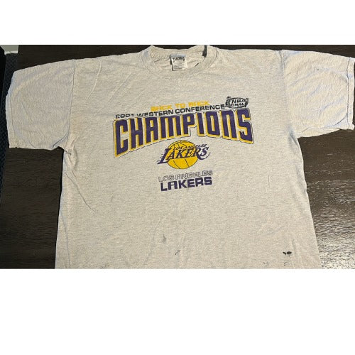 Vintage 2001 Lakers Kobe Bryant Championships T-Shirt