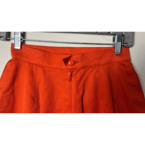 THIERRY MUGLER ORANGE BODYCON MINI SKIRT