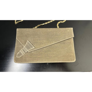 GIORGIO ARMANI OLIVE GOLD CHAIN EVENING ENVELOPE BAG