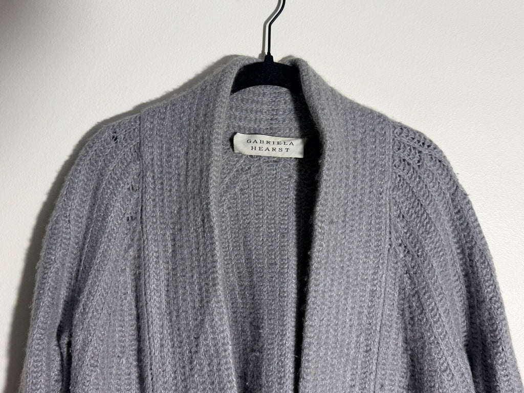 GABRIELA HEARST GUNNERSBURY CASHMERE MIDI CARDIGAN SWEATER S