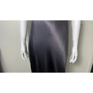 MARIA GRACHVOGAL LIQUID METAL METALLIC SLIP DRESS S