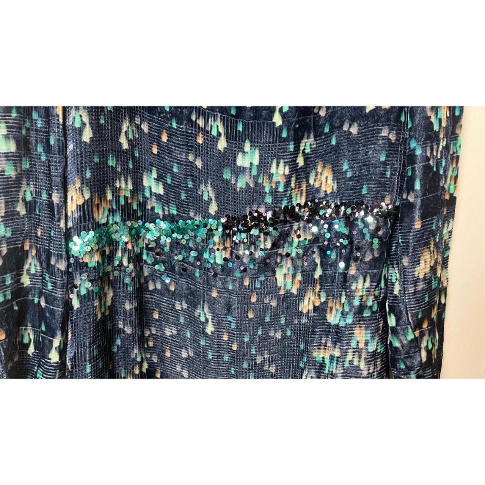 VANESSA BRUNO Silk Blend Sequin Dress