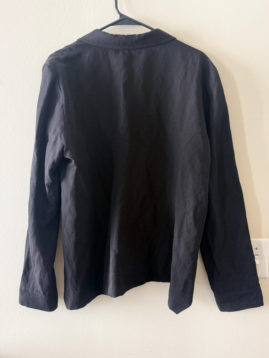 SHIRIN GUILD TIERED TUXEDO BUTTON CLOSURE JACKET LARGE