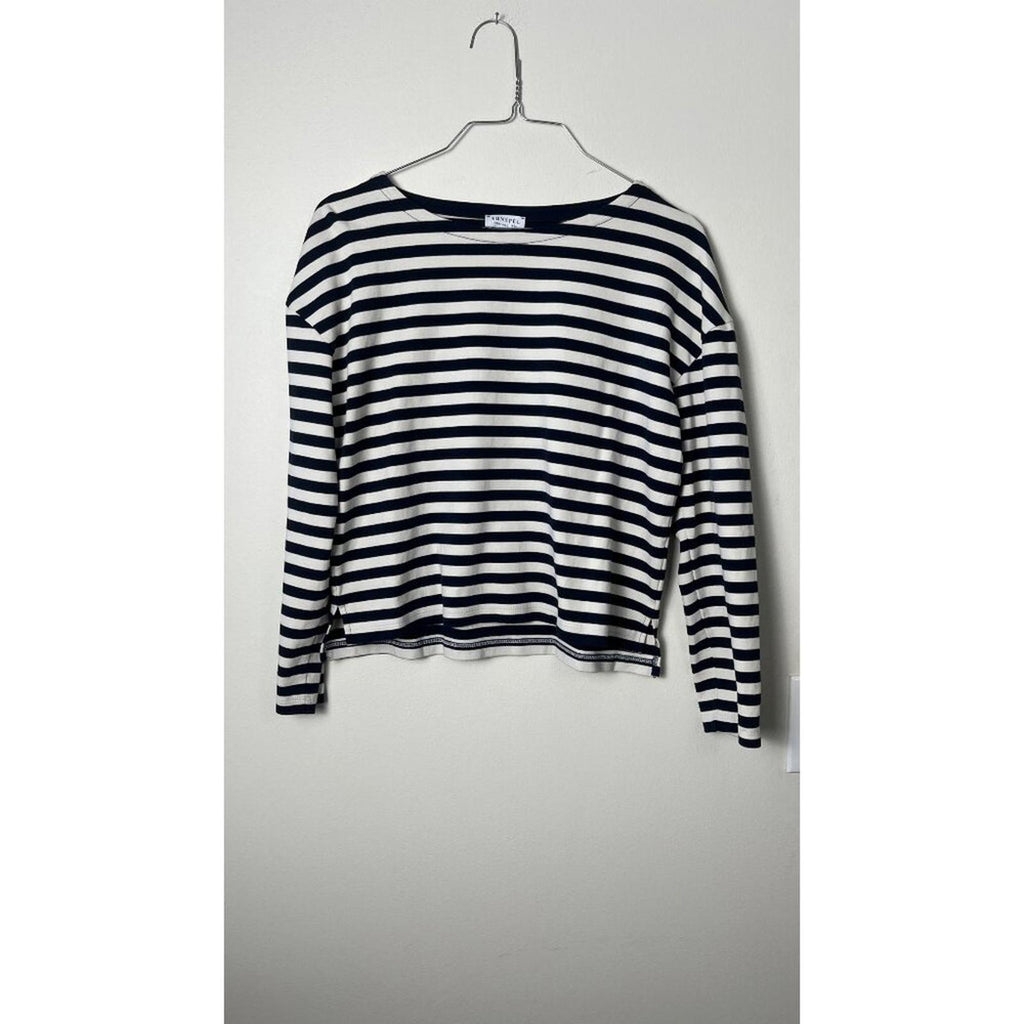 SUNSPEL Cropped Boyfriend Blouse