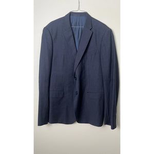 Armani  Collezioni Navy Blue Micro striped  2 Piece Suit Jacket Pants Set