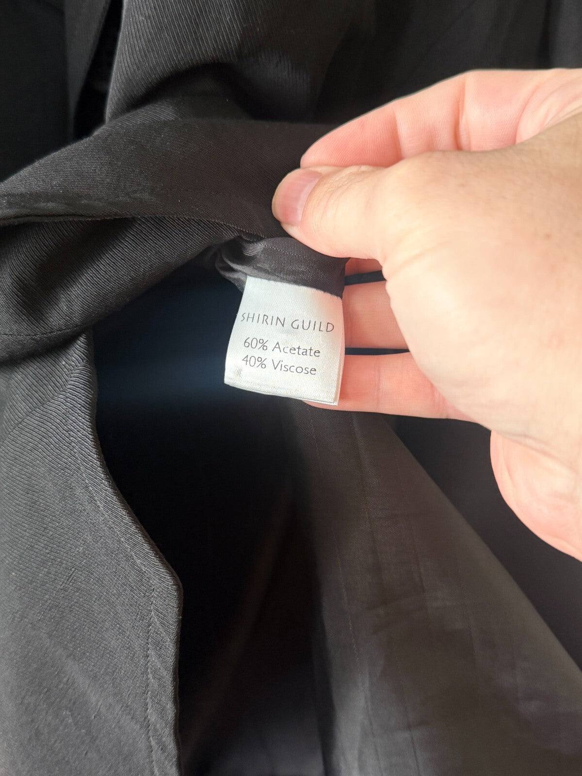 SHIRIN GUILD TIERED TUXEDO BUTTON CLOSURE JACKET LARGE