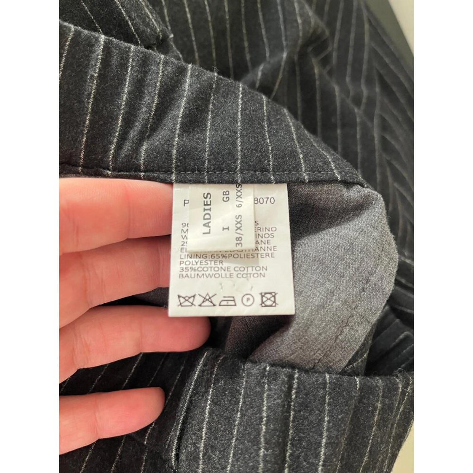 FABIANA FILIPPI CROPPED PINSTRIPE ELASTIC WAIST PANTS XXS