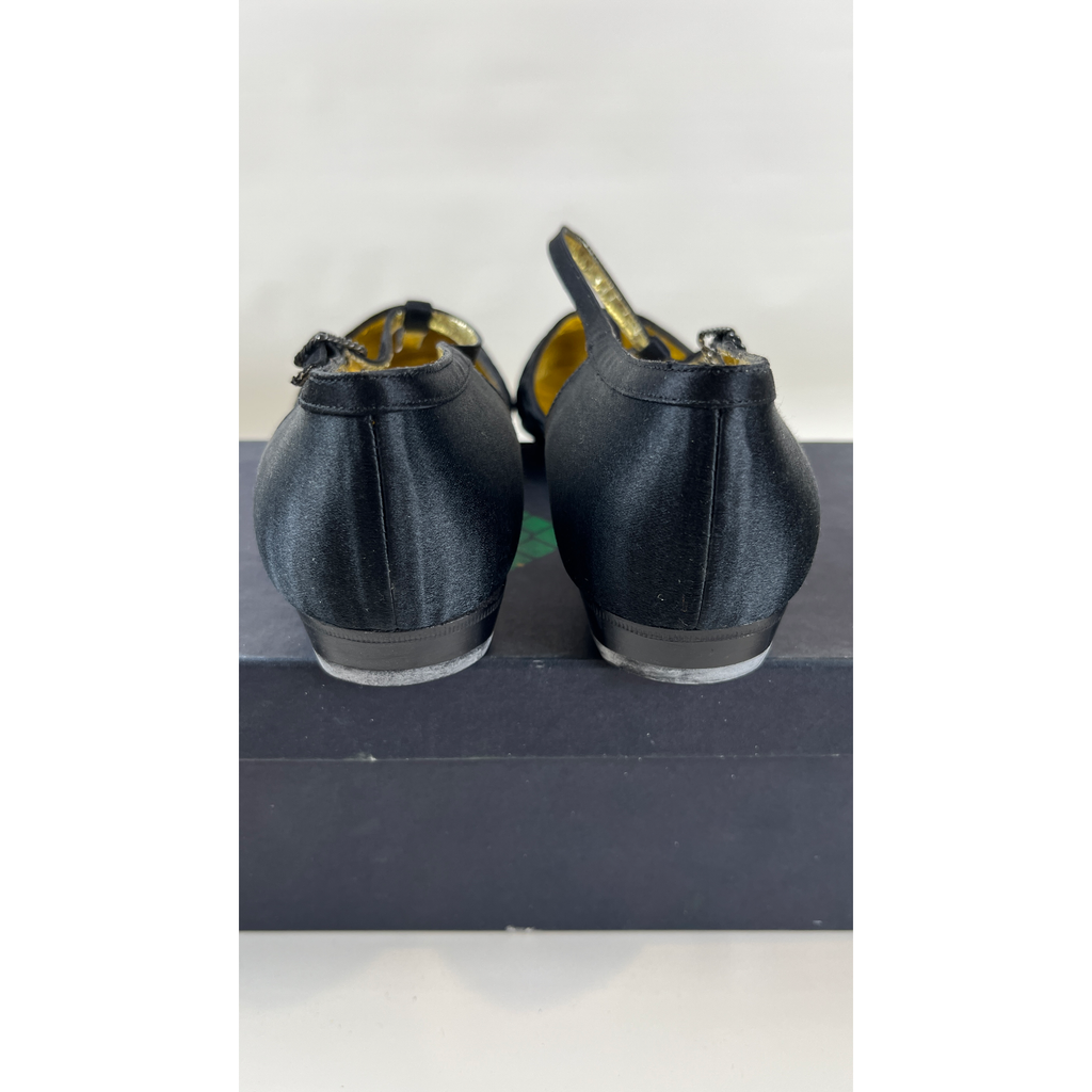 Authentic Bottega Veneta Intrecciato Woven T-Strap Flat Shoes