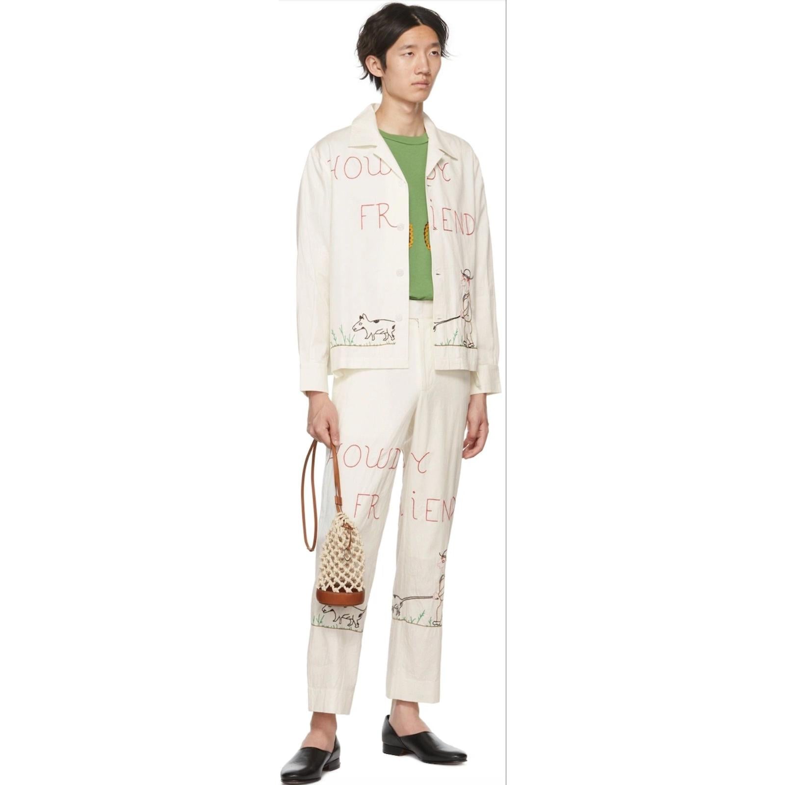 BODE Howdy Friends Chainstitch pants