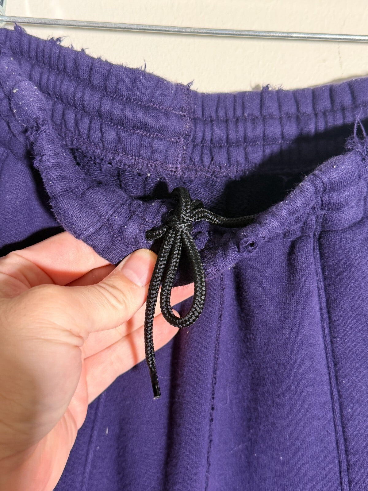 Needles Deconstructed H.D. Sweatpants Cotton French Terry Purple L NEPENTHES