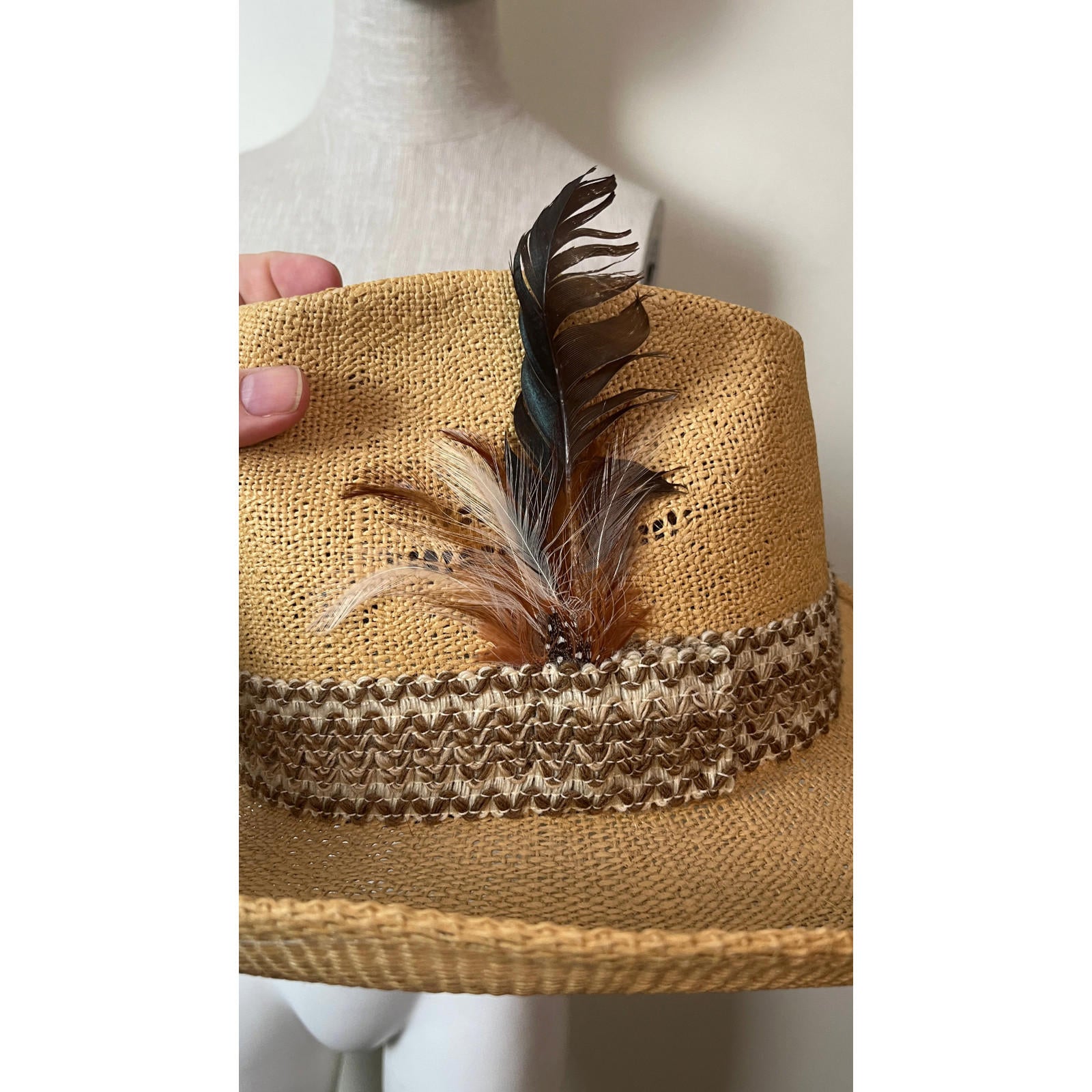 Vintage 1979  Resistol Stagecoach Straw Cowboy Hat 7 1/4