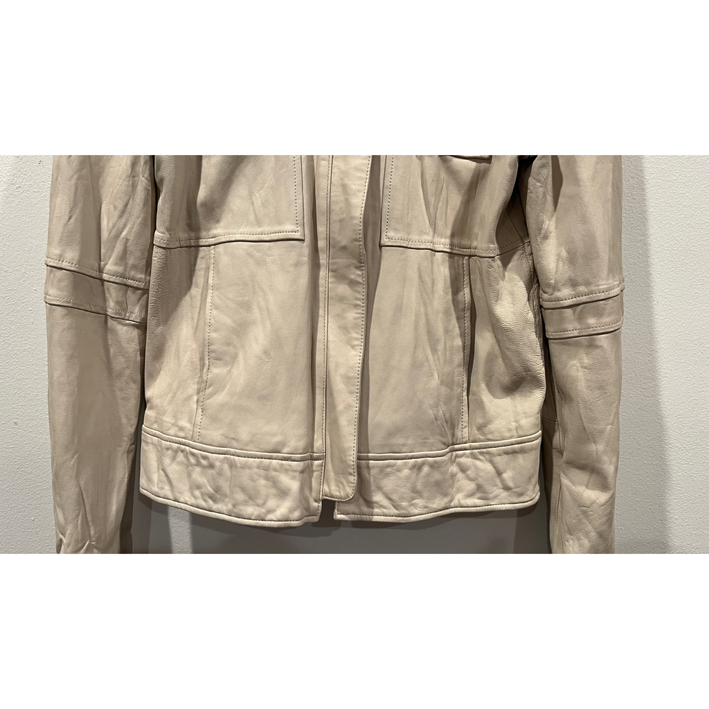 Burning Torch Tan Moto Leather Jacket