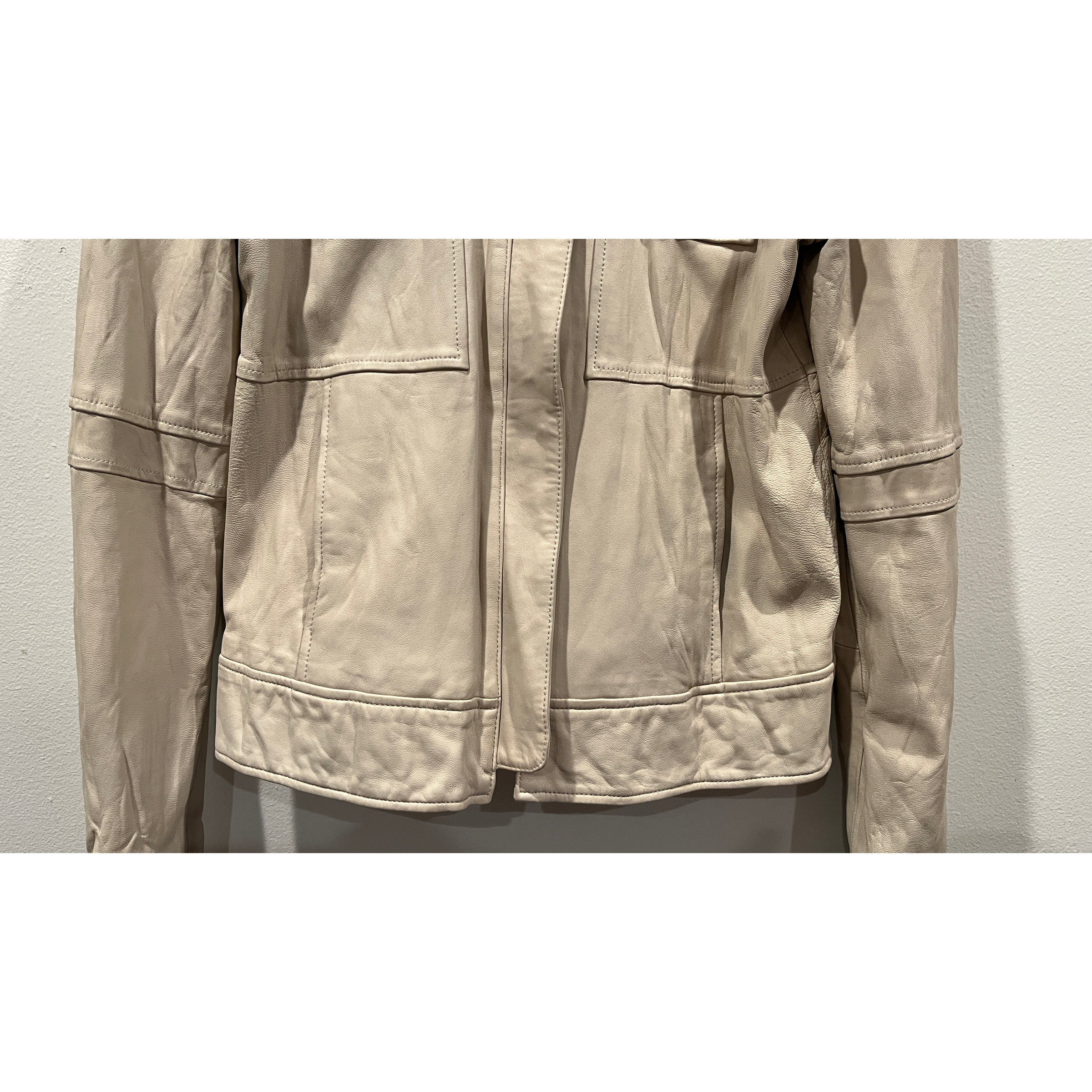 Burning Torch Tan Moto Leather Jacket