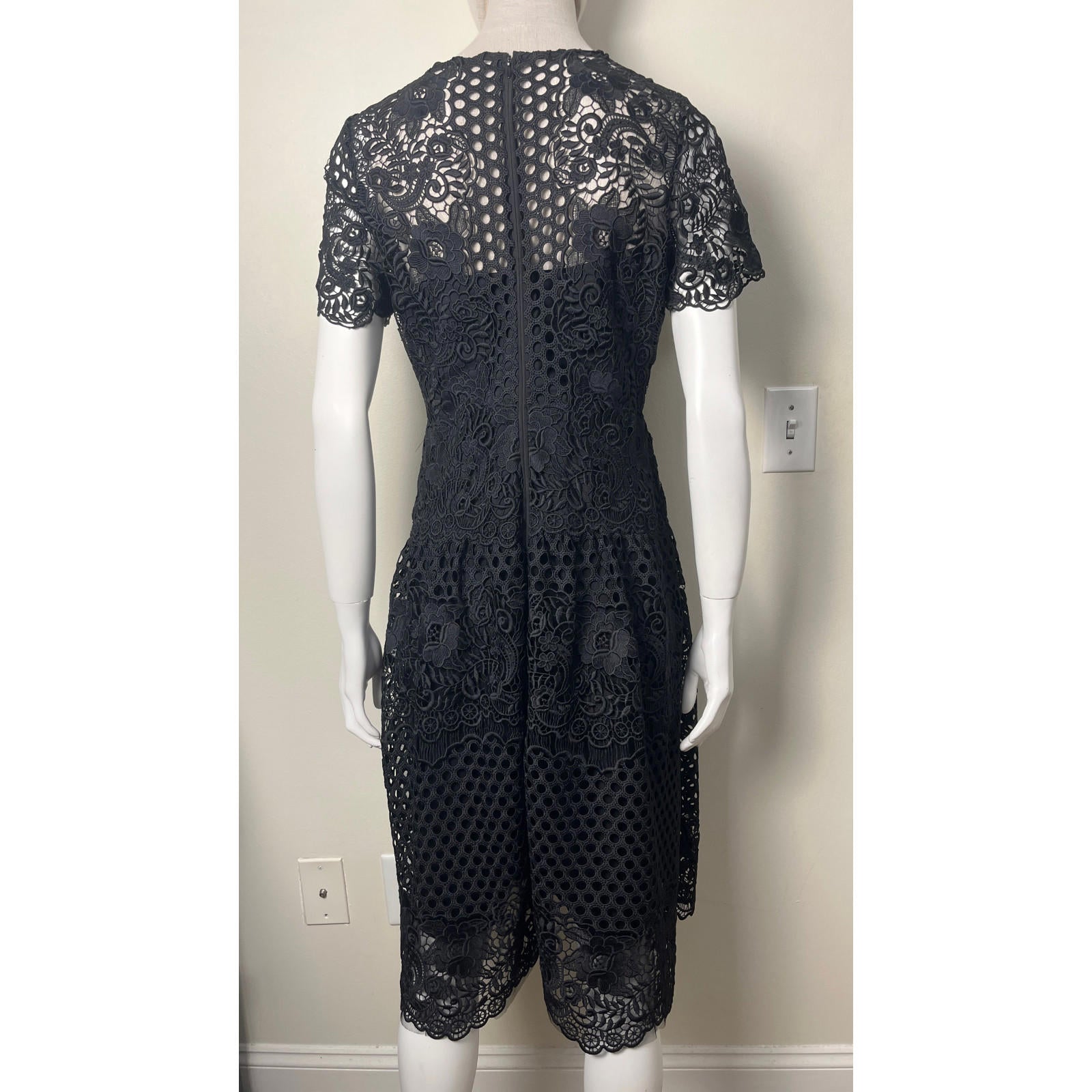 TERI JON Guipure Lace Dress