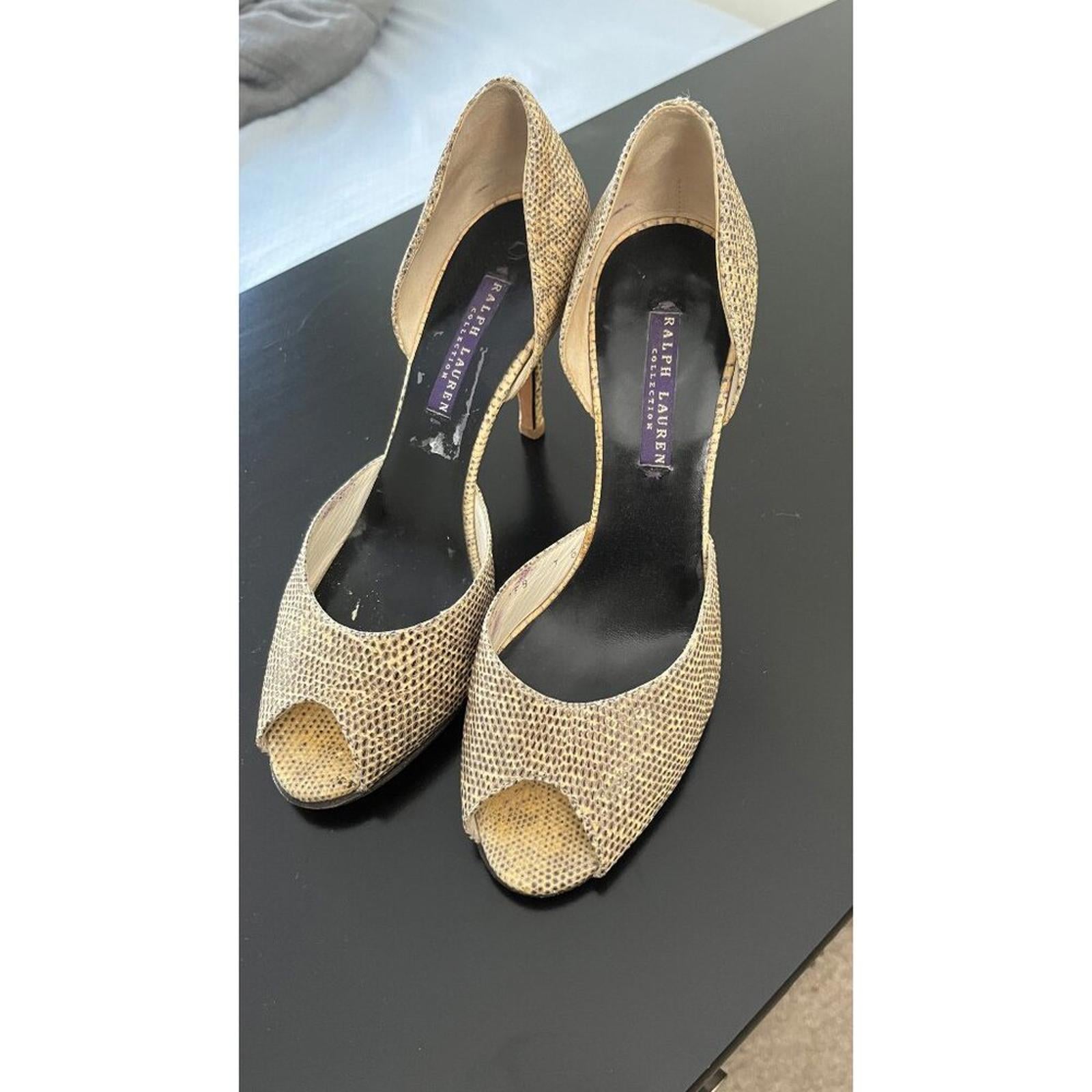 RALPH LAUREN Purple Collection D'Orsay Heels