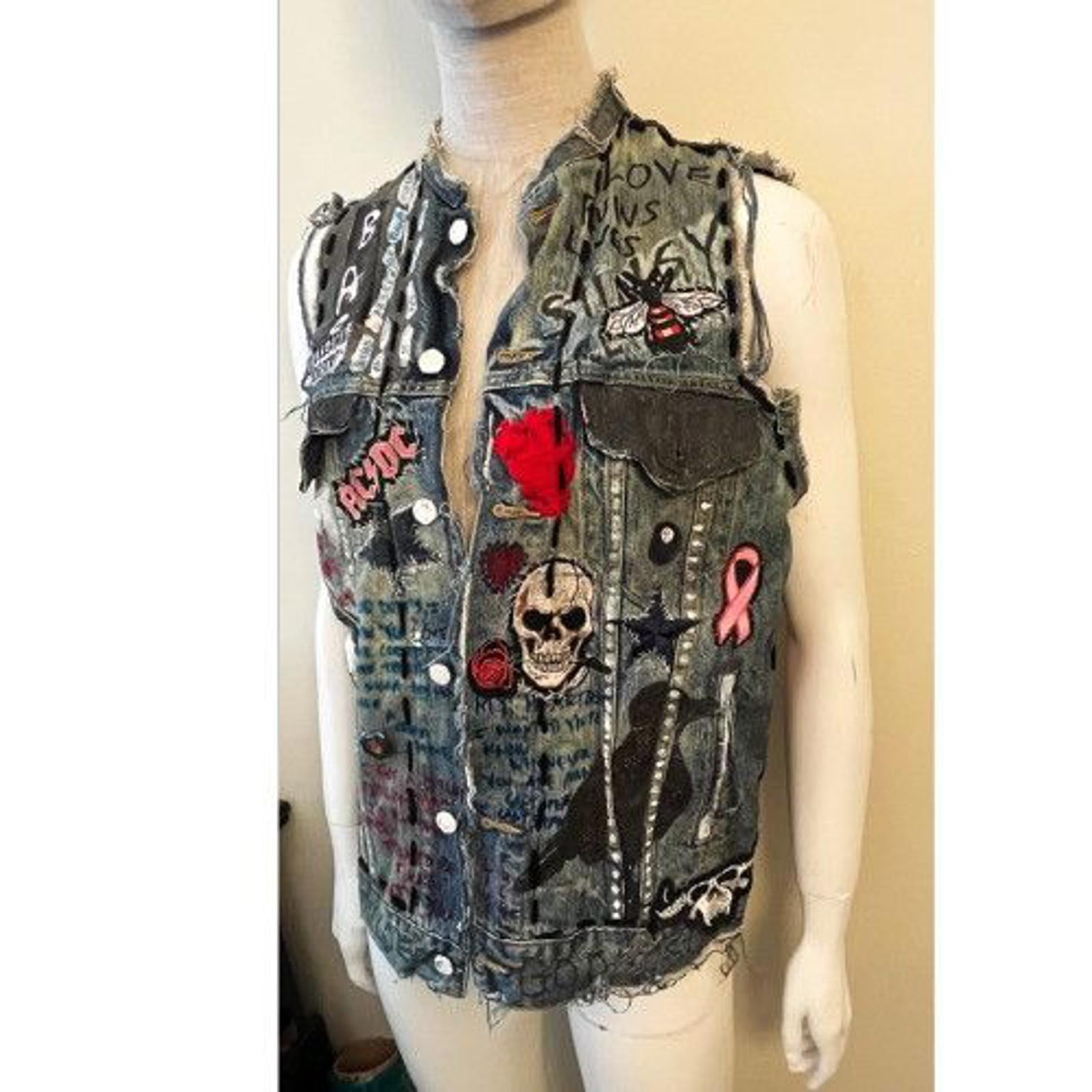 DREAM & DESTROY Destroyed Denim Vest