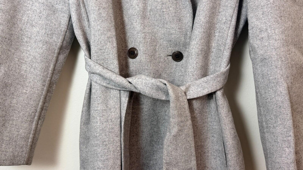 FERAUD CASHMERE BLEND TRENCH HEATHER GRAY COAT 10