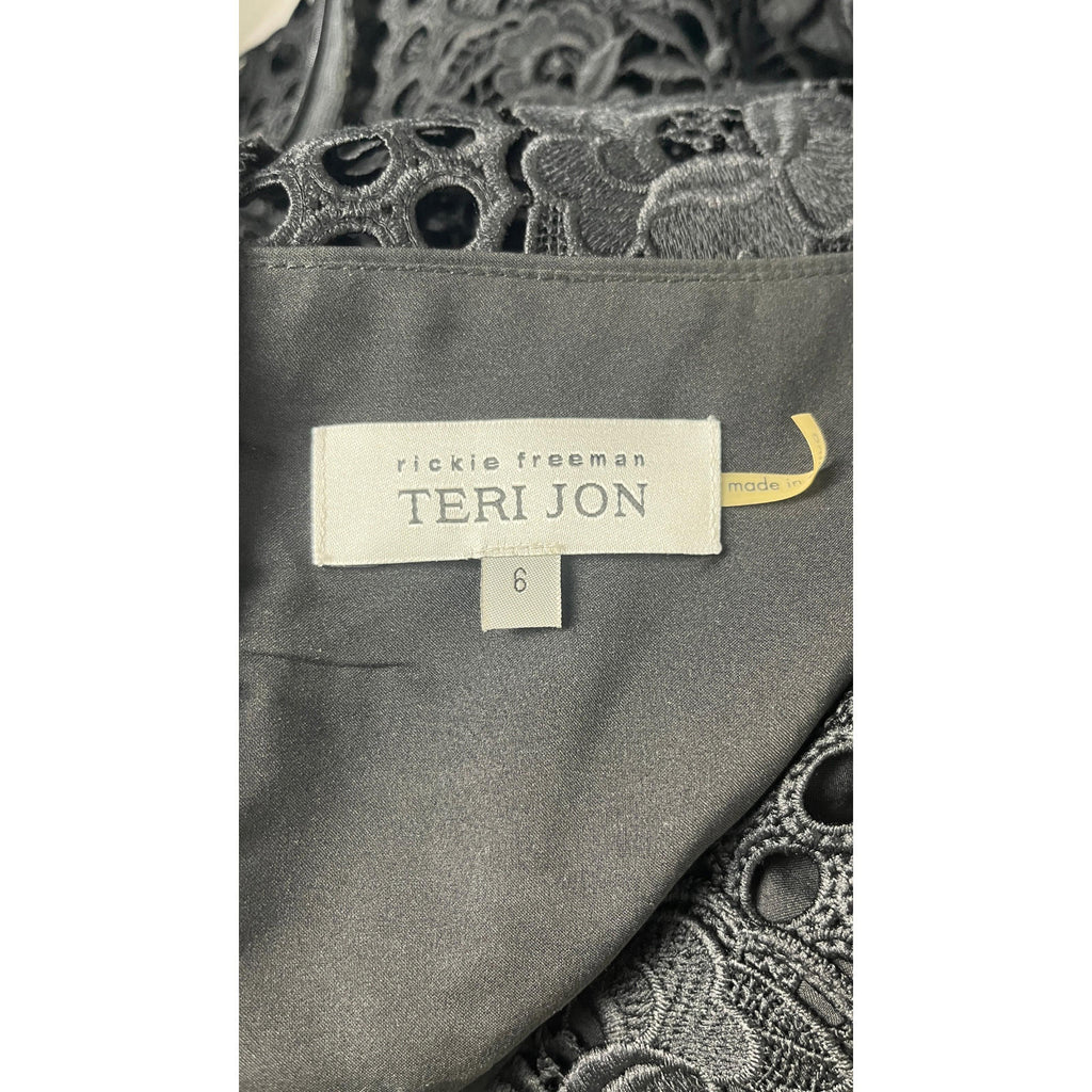 TERI JON Guipure Lace Dress