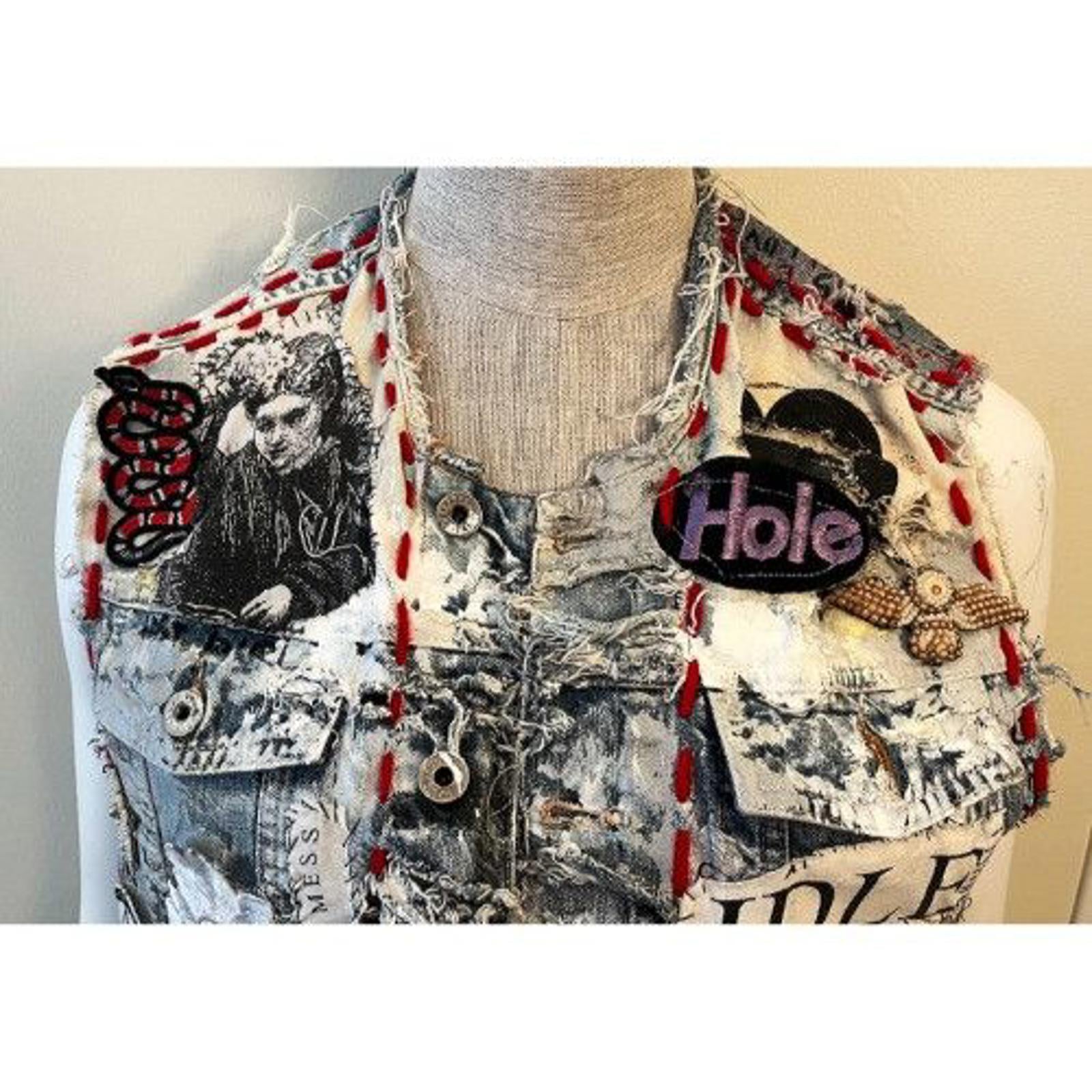 DREAM & DESTROY '“DESTRUCT” Destroyed Denim Vest