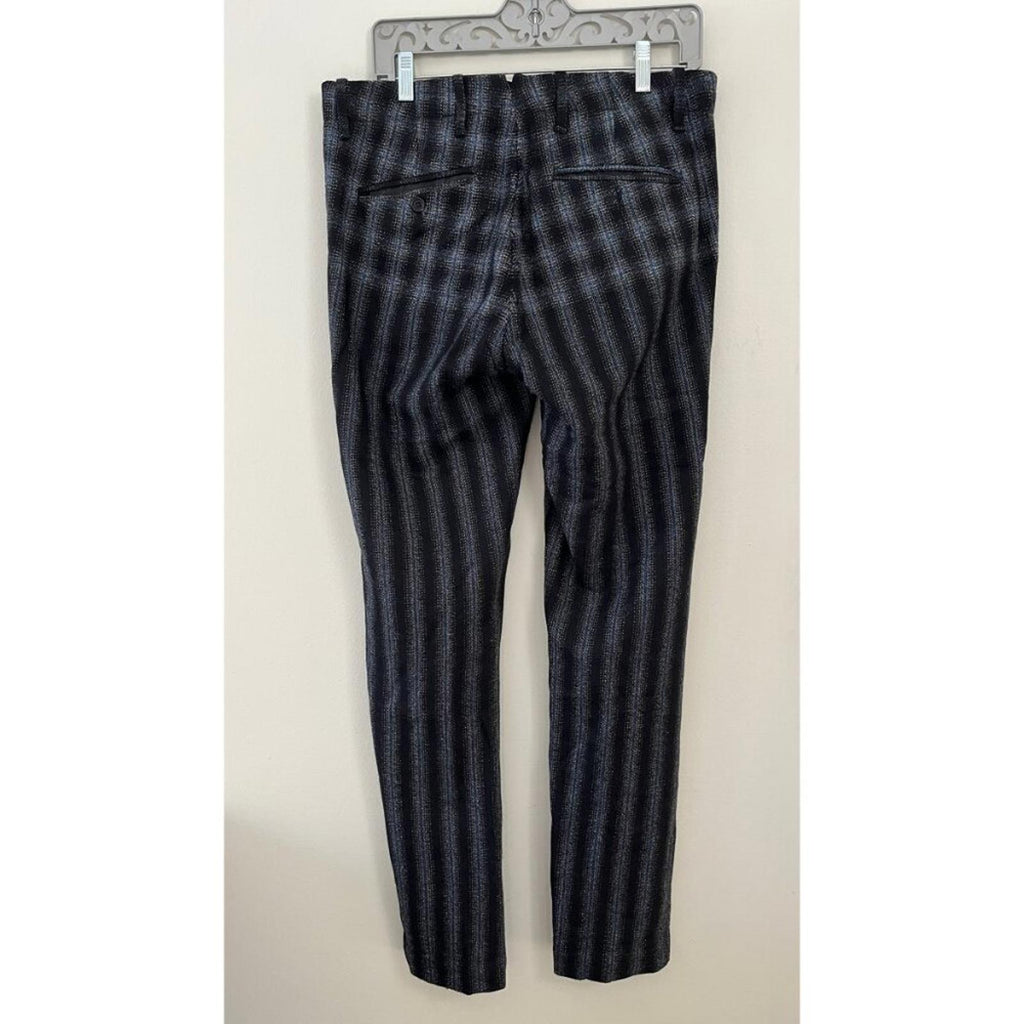 MYTHS PLAID DEGRADE WOOL DRESS PANTS 31