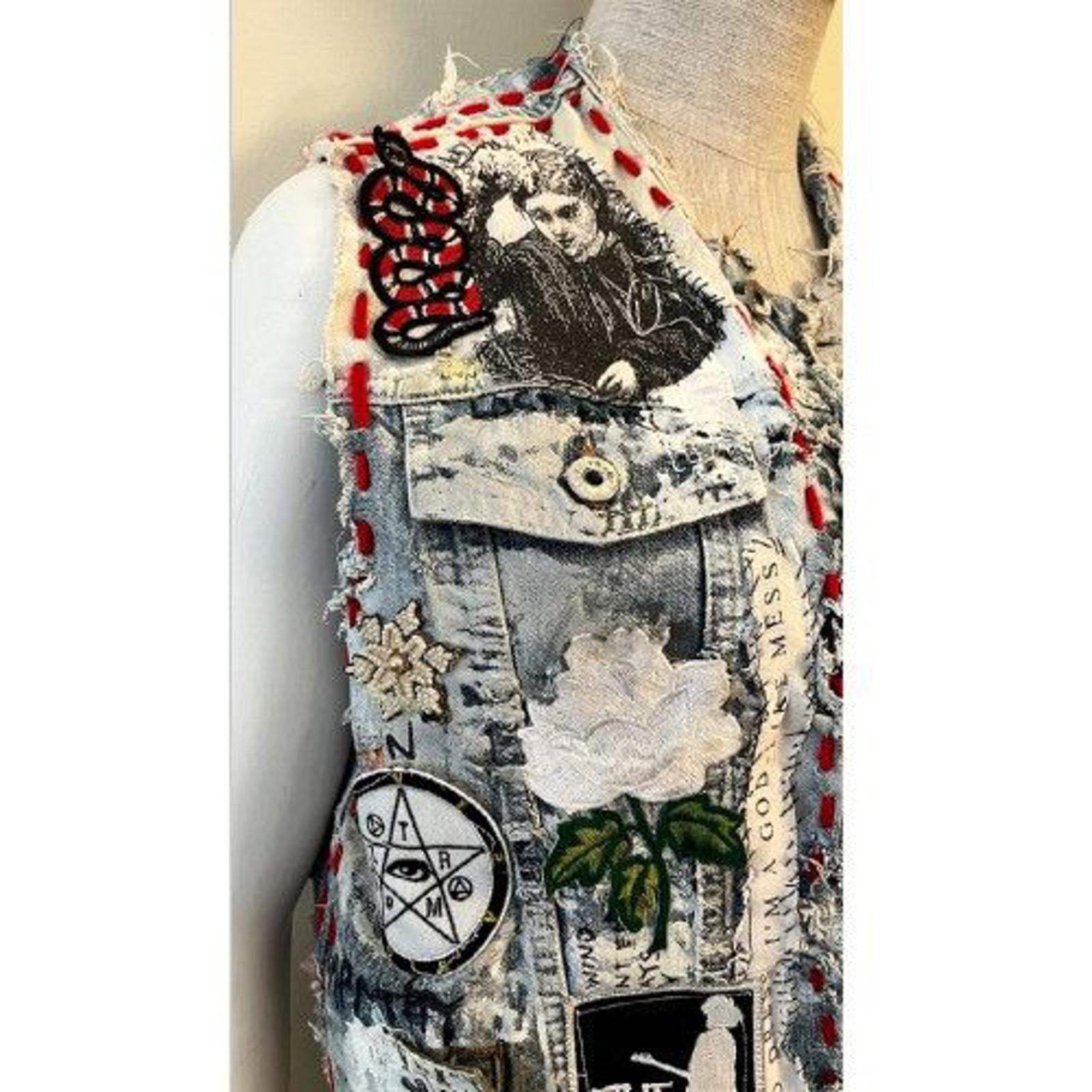 DREAM & DESTROY '“DESTRUCT” Destroyed Denim Vest