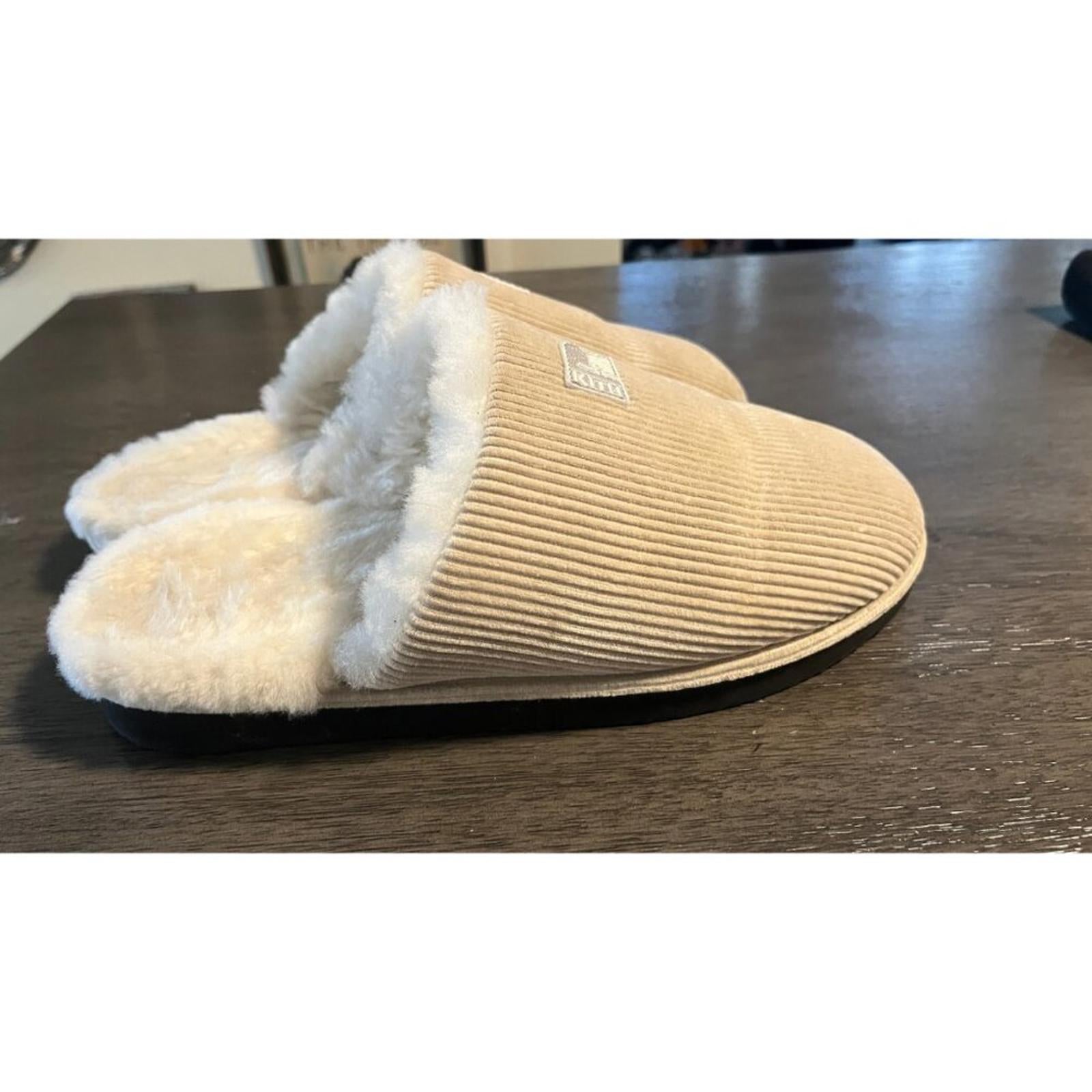 KITH X RUSSELL ATHELETIC Corduroy Sherpa Slides