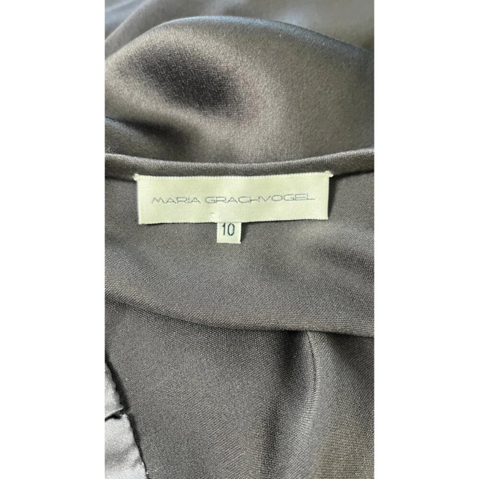 MARIA GRACHVOGAL Metallic Slip Dress