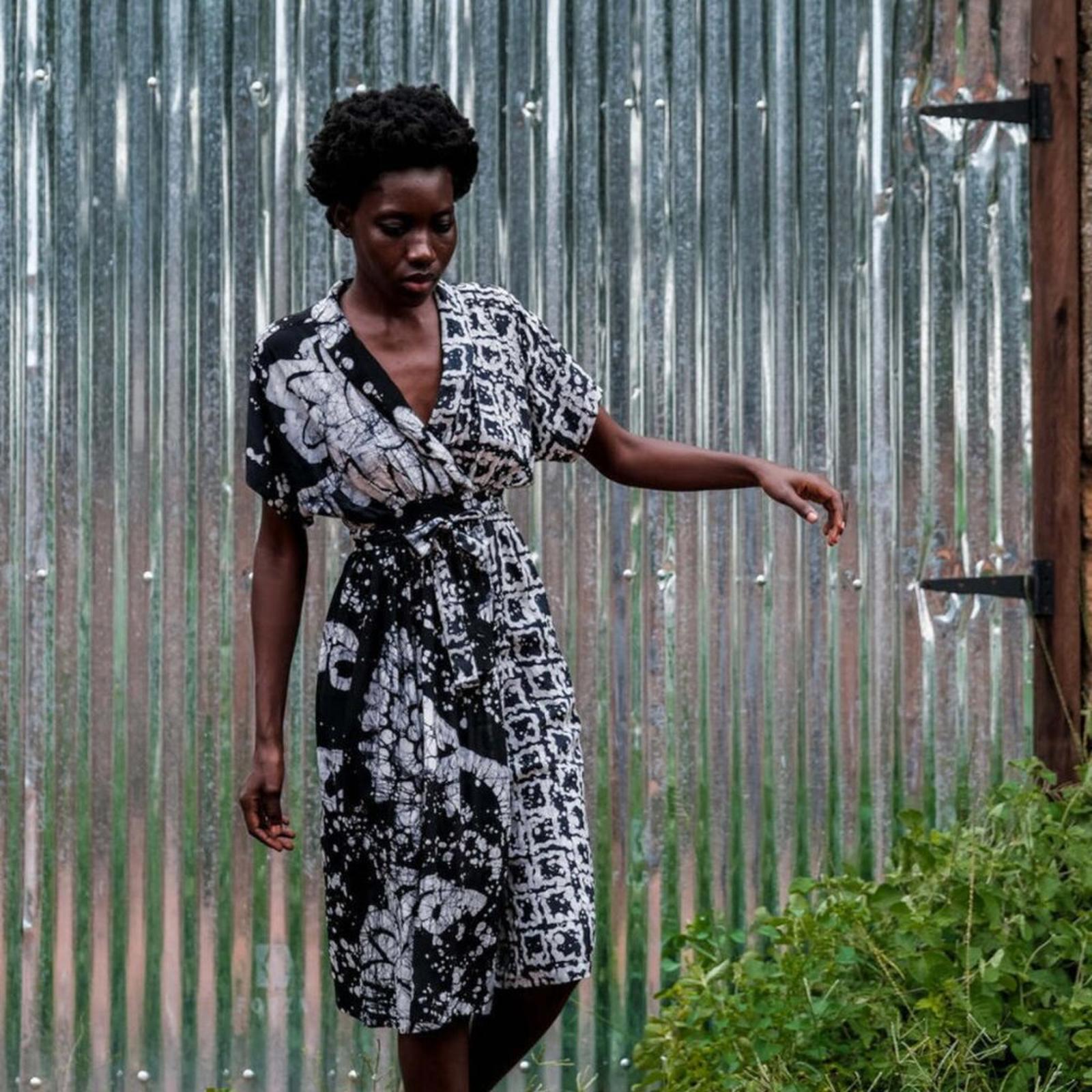 OSEI DURO Sampa Hand Dyed Custom Dress