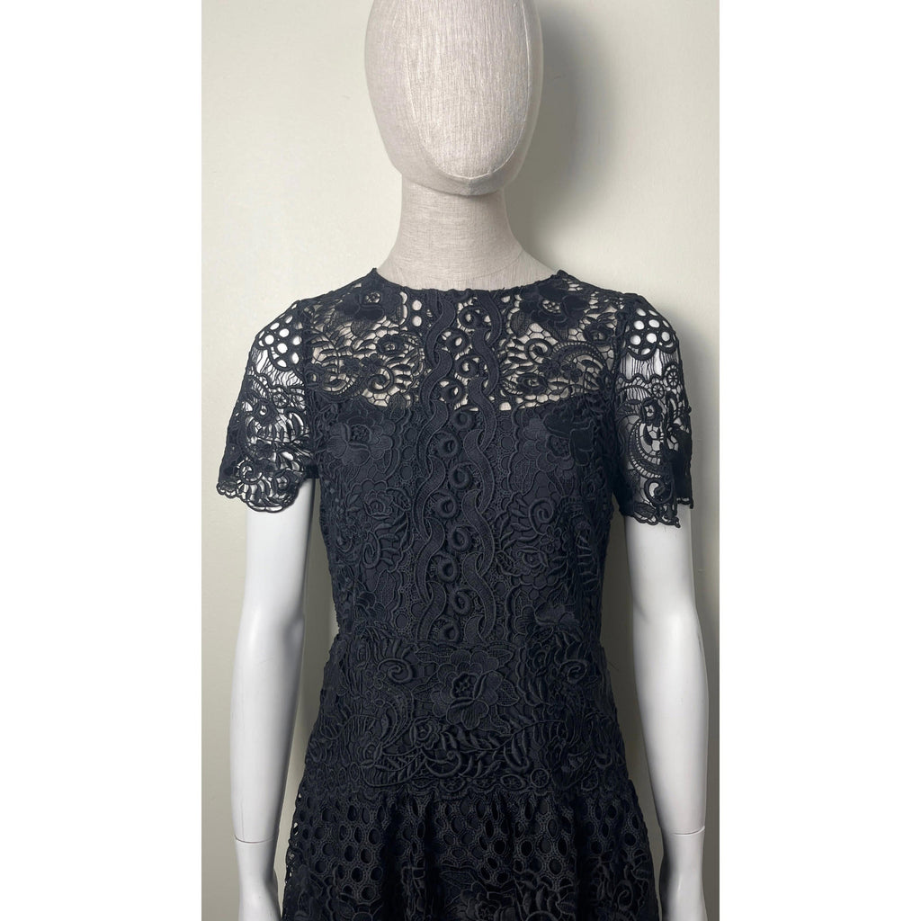 TERI JON Guipure Lace Dress