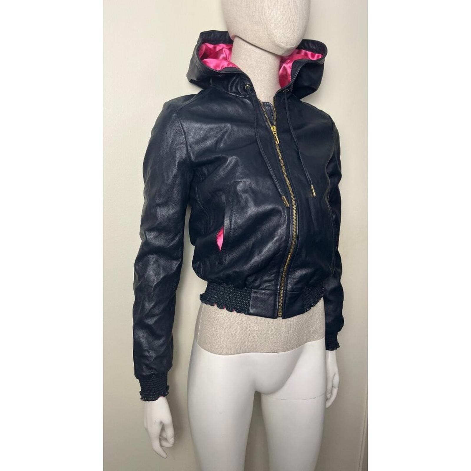 JUICY COUTURE Lambskin Leather Jacket