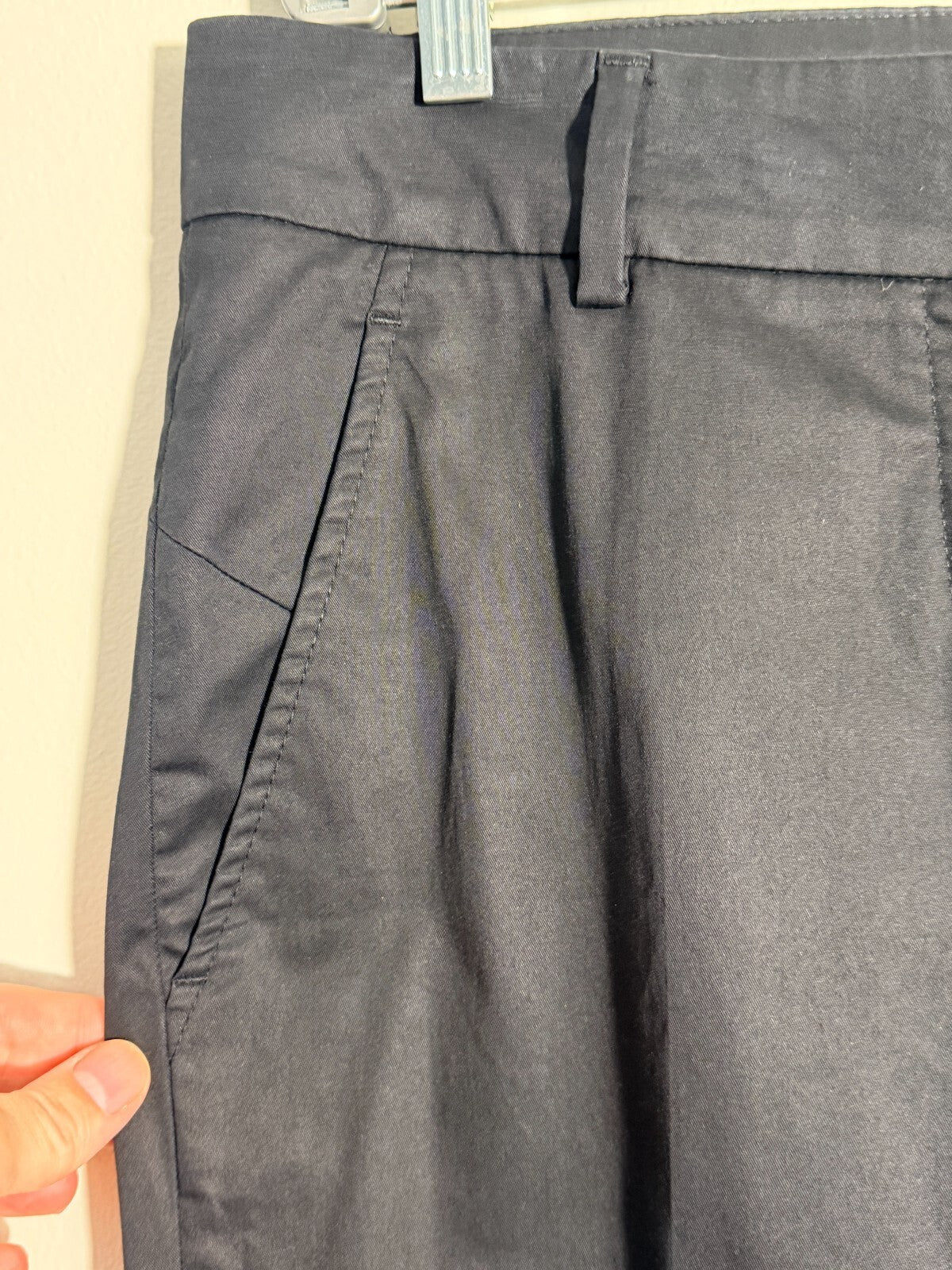 GUNEX BY BRUNELLO CUCINELLI BLACK STRETCH DRESS CREASE PANTS 6