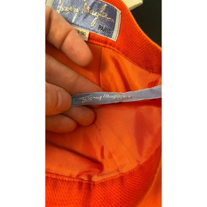 THIERRY MUGLER ORANGE BODYCON MINI SKIRT