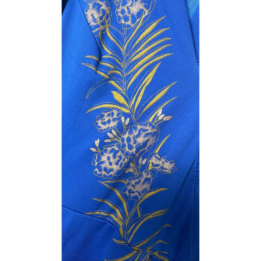 SHAHEEN 50'S 60'S HAWAIIAN FLORAL PAINT DRESS 6