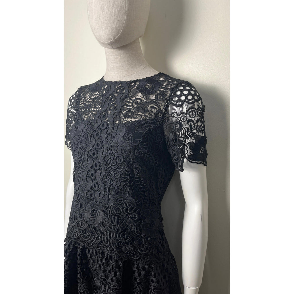 TERI JON Guipure Lace Dress