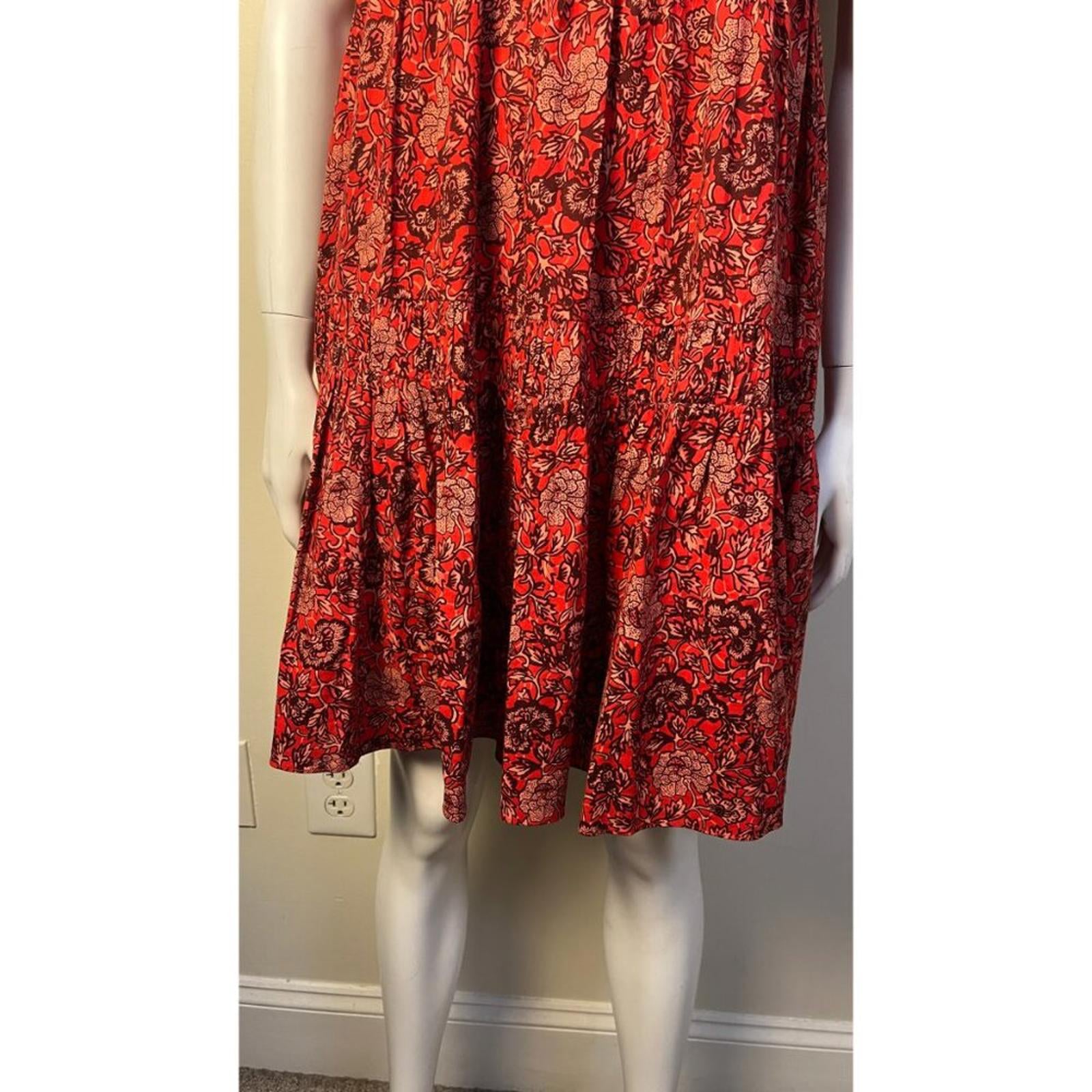 ULLA JOHNSON HANA Poppy Floral Dress