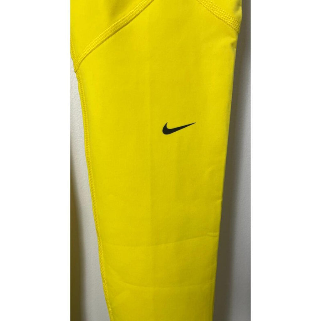 OFF WHITE X NIKE Yellow Sports Leggings