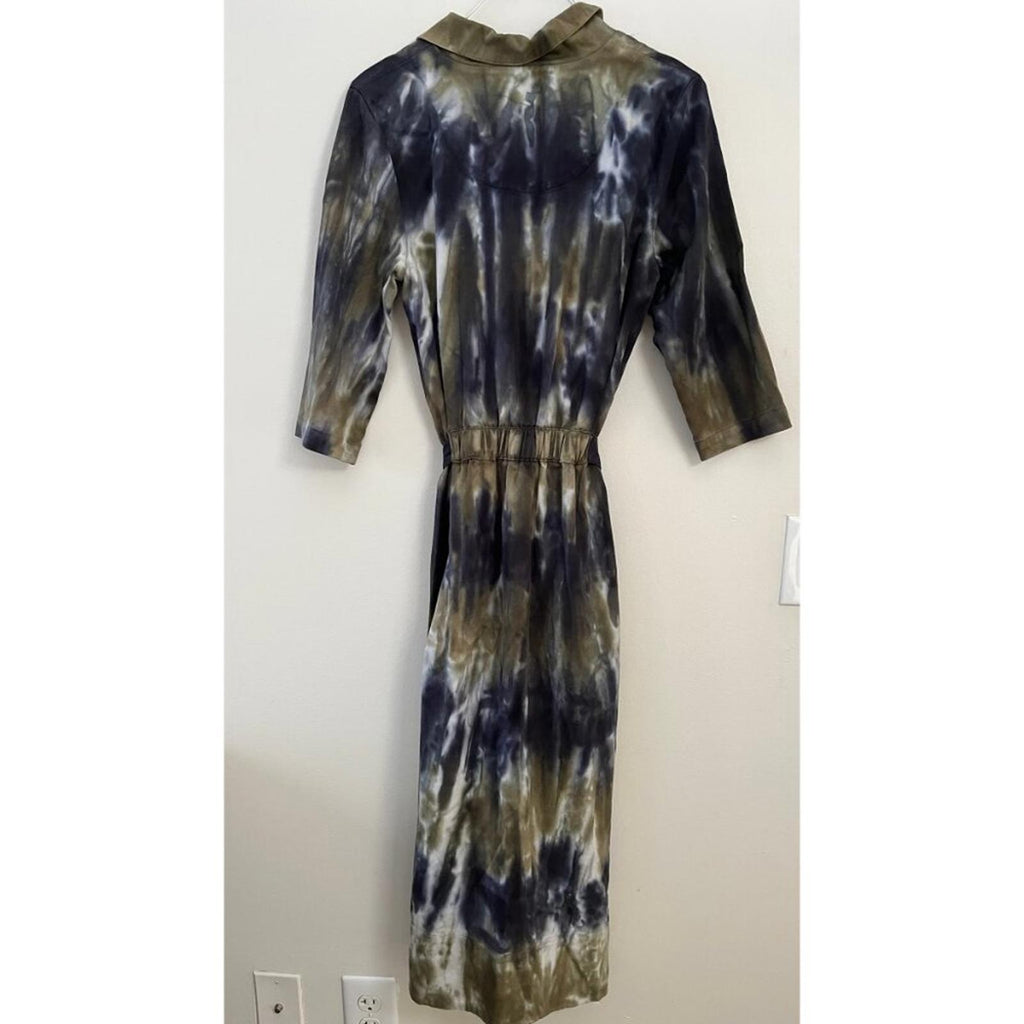 RAQUEL ALLEGRA TIE DYE ALEK BELTED DRESS S