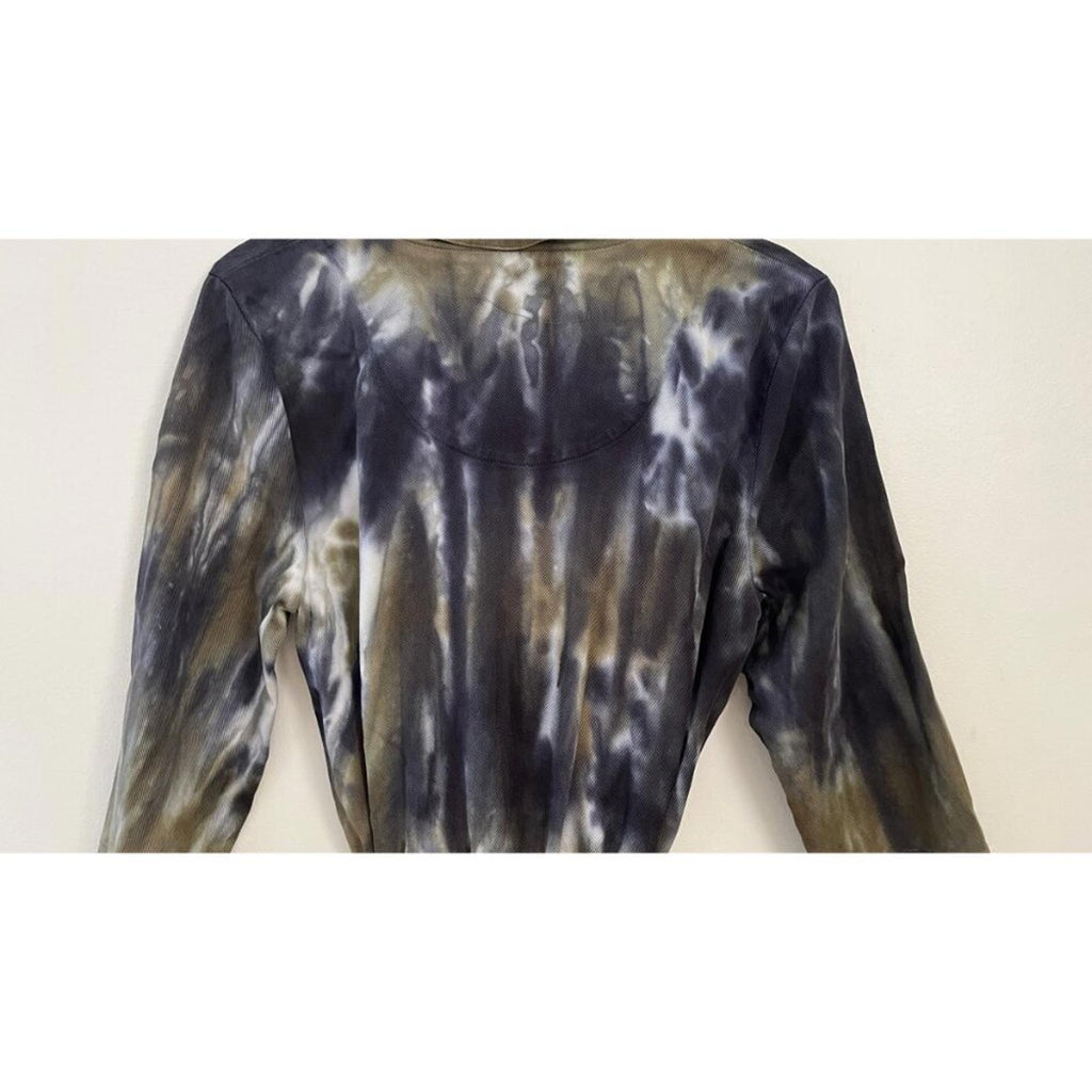 RAQUEL ALLEGRA TIE DYE ALEK BELTED DRESS S