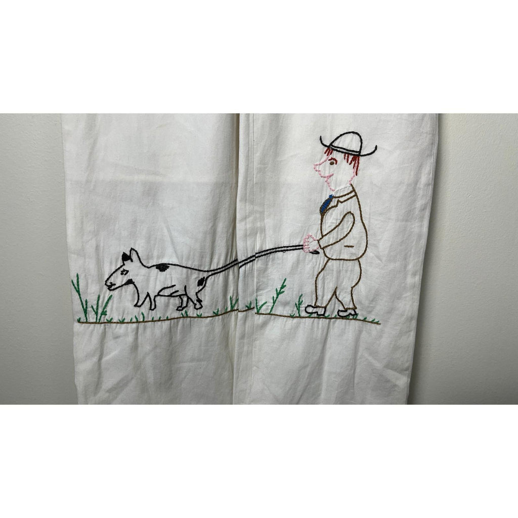 BODE Howdy Friends Chainstitch pants