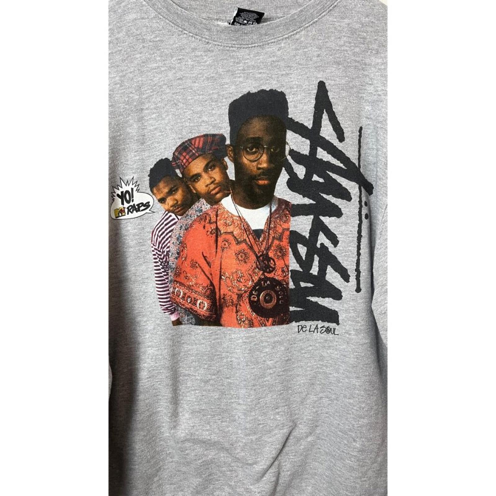 STUSSY X  DE LA SOL Yo Mtv Raps Crewneck