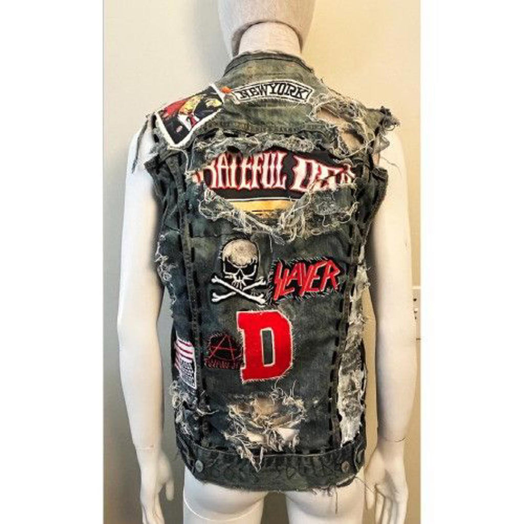 DREAM & DESTROY Destroyed Denim Vest