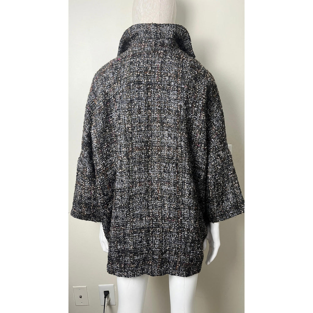 Eskandar O/S LUX Oversized Rich Tweed Boucle Coat Jacket 0