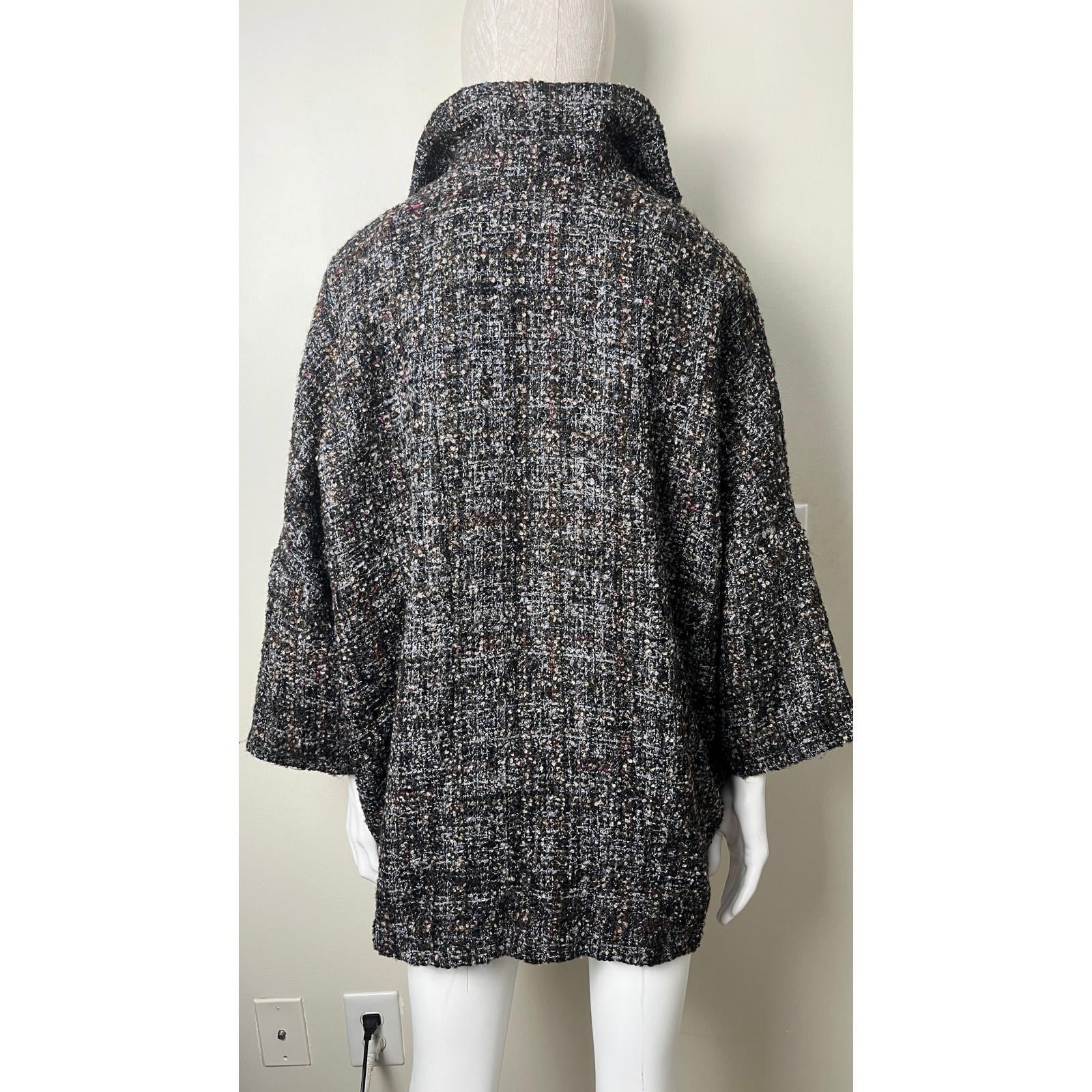 Eskandar O/S LUX Oversized Rich Tweed Boucle Coat Jacket 0