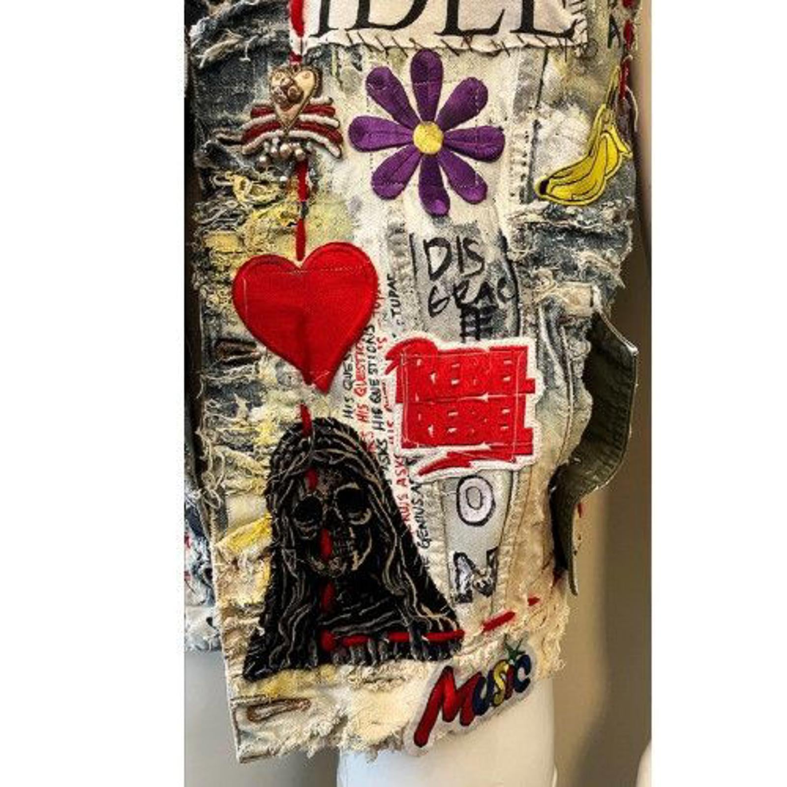 DREAM & DESTROY '“DESTRUCT” Destroyed Denim Vest