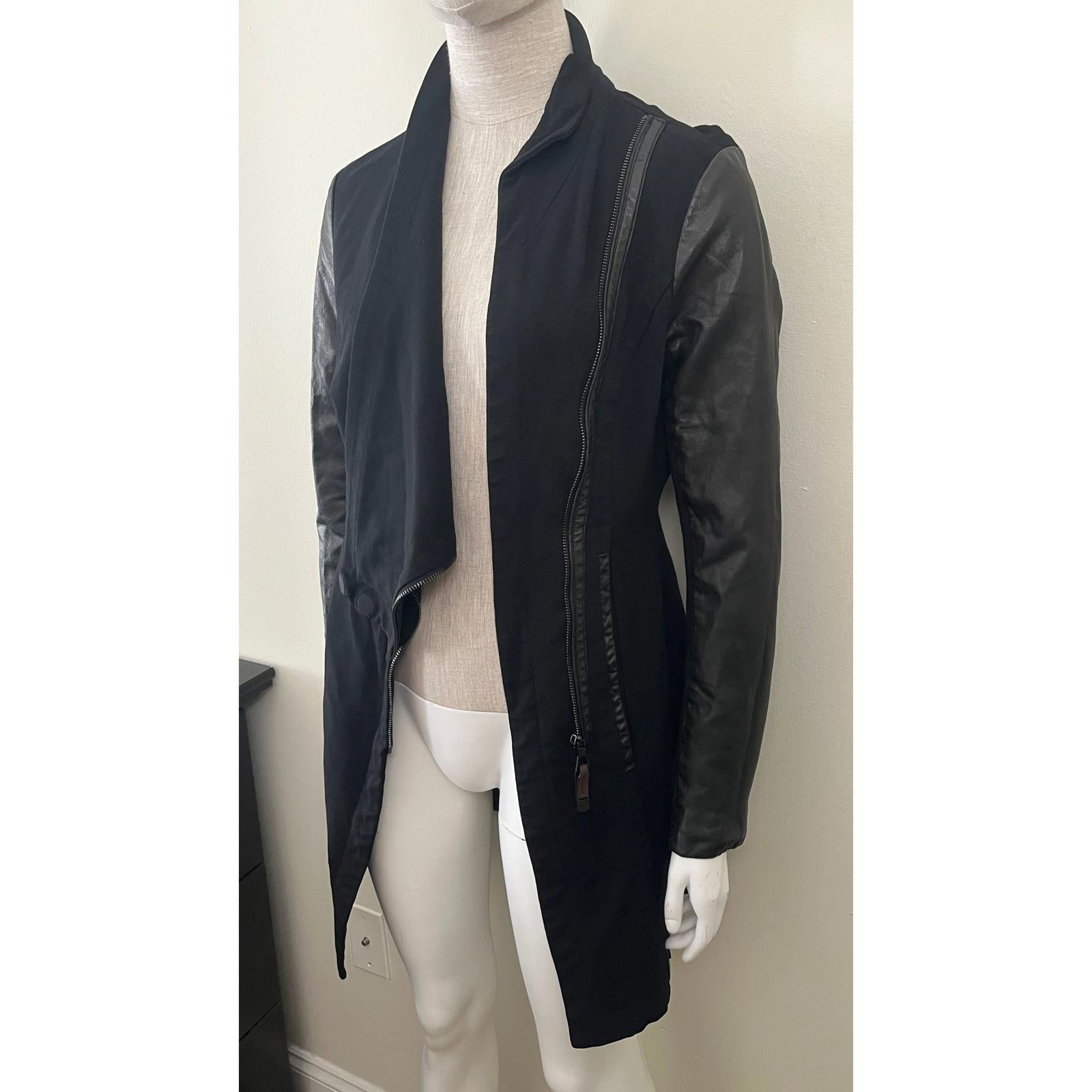 RUDSAK Avant Garde Asymmetrical Leather Jacket