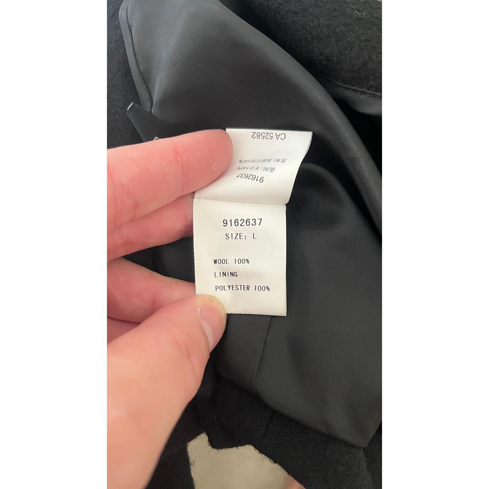 CROQUIS Black Boiled Wool Blazer