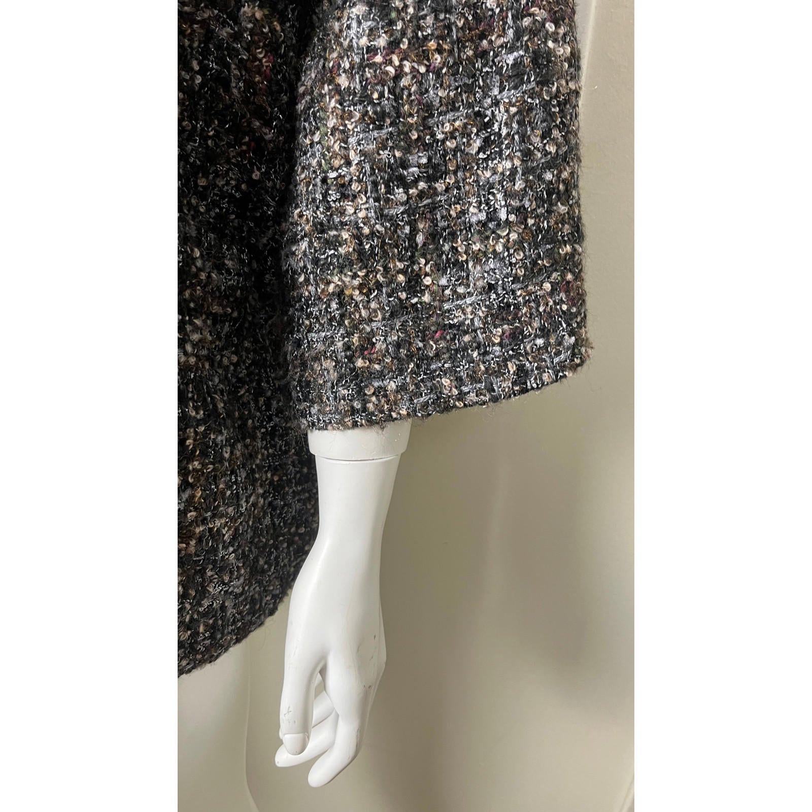 Eskandar O/S LUX Oversized Rich Tweed Boucle Coat Jacket 0